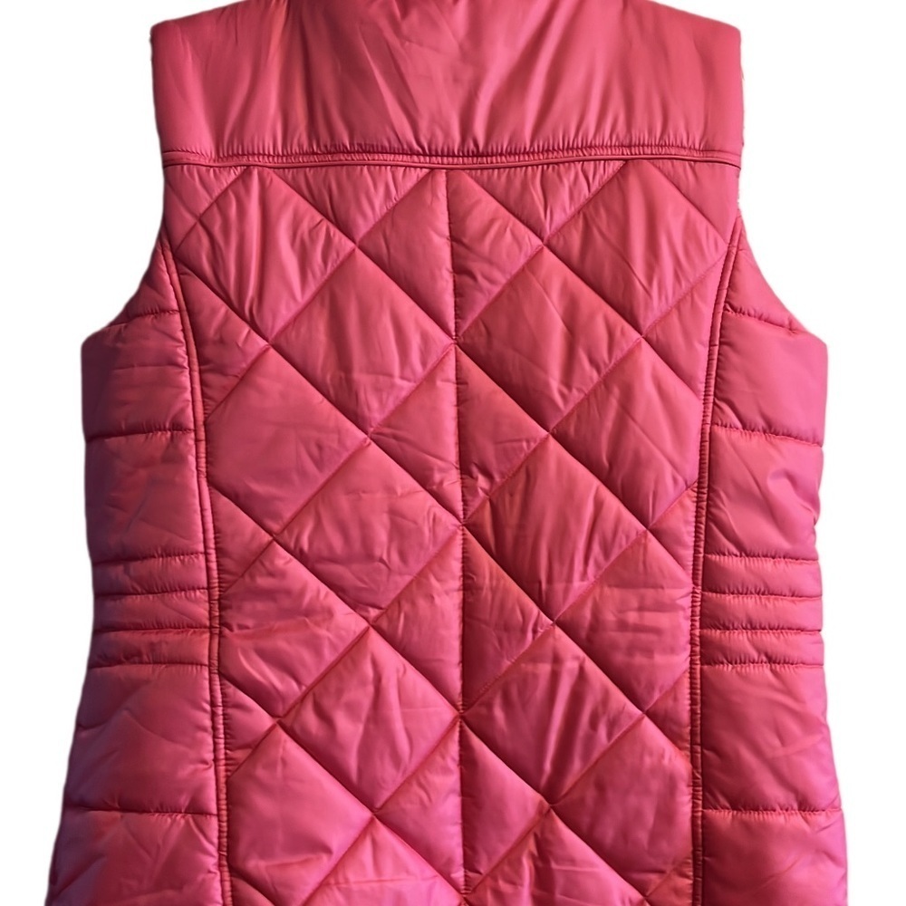 Women's Pink Breat Cancer Ribbon Wrangler Puffer Vest Size Large - Picture 3 of 3
